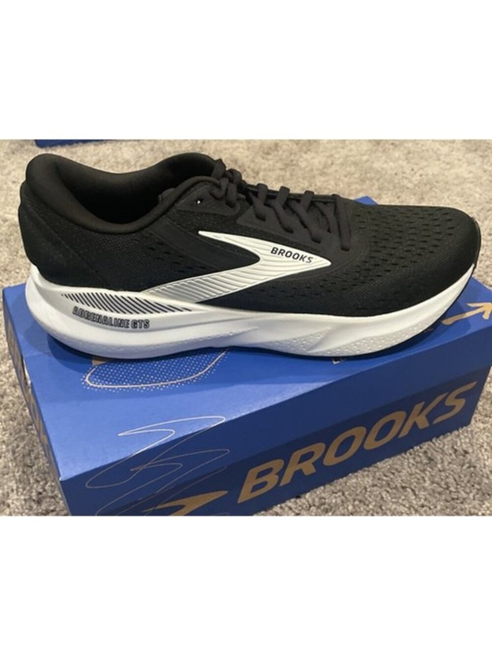 Brooks Adrenaline GTS 24 Women's Running Shoes - Black/White, Women's Size 11 B